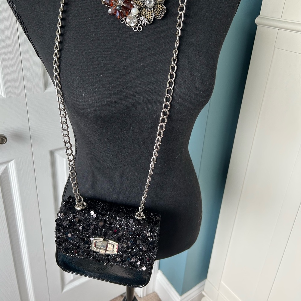 Express Sequined With Chain Strap Purse - image 2